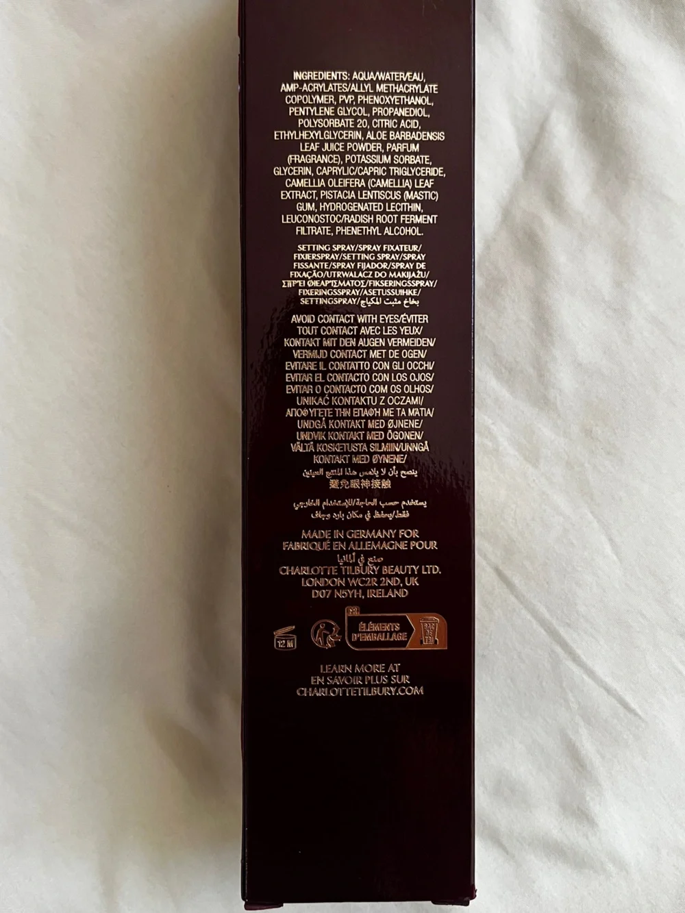 Charlotte Tilbury Airbrush Flawless Setting Spray 6.7 oz NEW